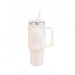 NEW ROCK PAPER SCISSORS stainless steel tumbler - 40oz in white